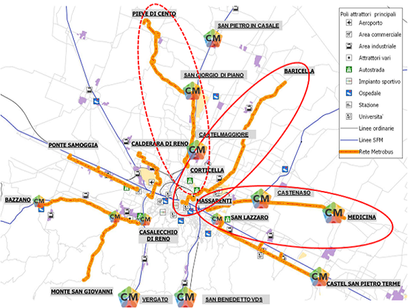 Mappa Metrobus